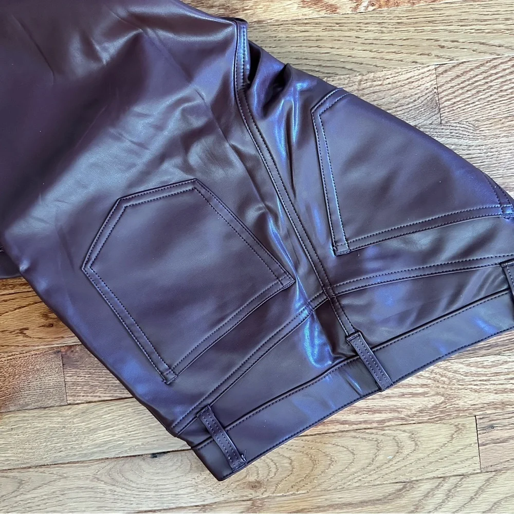 Abercrombie & Fitch Chocolate Faux Leather Pants